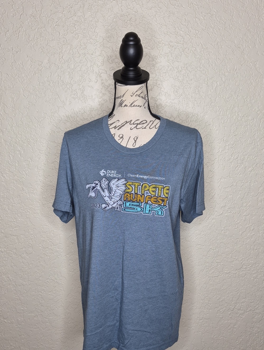 Bella‎ Canvas St Pete Run Fest T-Shirt Blue Size L (CL)